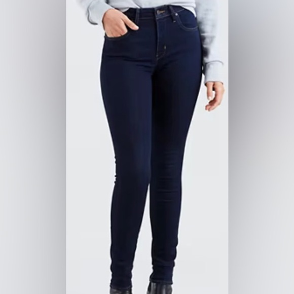 Levi’s 721 Dark Wash High Rise Skinny Jeans - Picture 2 of 7